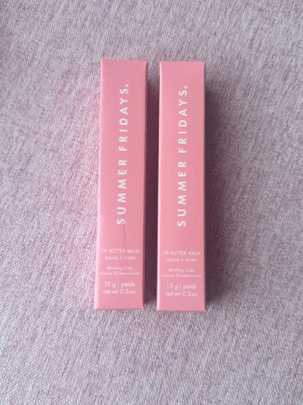 Birthday Cak 2pcs / Summer Fridays Lip Butter Balm Conditioning Lip Balm new box